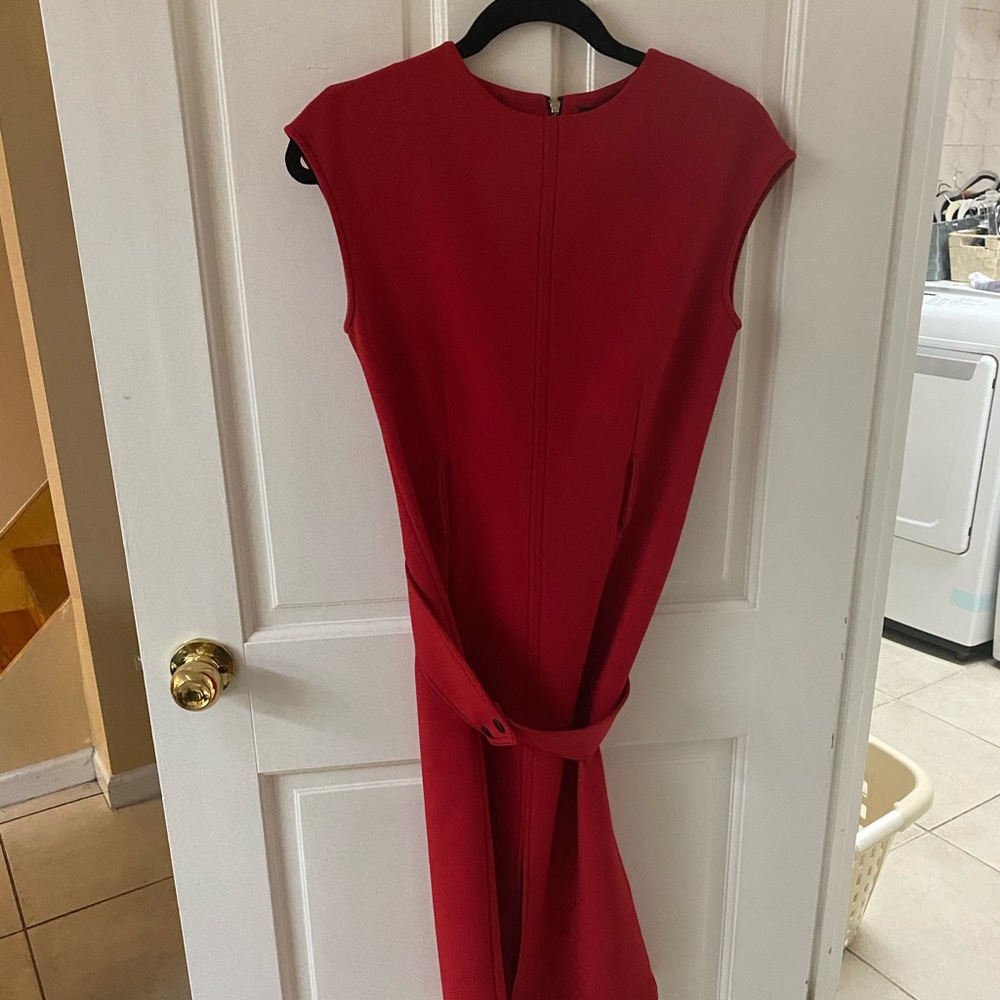Brand new red midi dress
